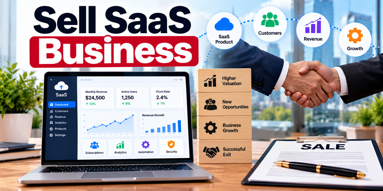 sell saas business